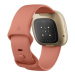 Chytré hodinky Fitbit Versa 3 FB511GLPK / 41 mm / GPS / Pink Clay/Soft Gold Aluminum / ZÁNOVNÍ