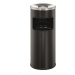 Durable Odpadkový koš "Safe", černá, kulatý, s popelníkem; DB333201