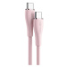 Kabel Vention USB-C 2.0 to USB-C 5A Cable TAWPG 1.5m Pink Silicone