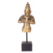 Estila Luxusní zlatá socha Diosa na vysokém podstavci 170cm