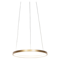 Moderní kruhová závěsná lampa zlatá 40 cm vč. LED - Anella