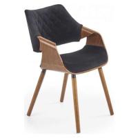 Halmar Jídelní židle K396 - černá/ořech