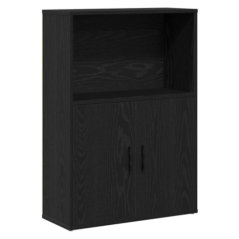 vidaXL Knihovna černý dub 60x24x85 cm kompozitní dřevo