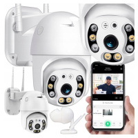 Venkovní Wifi Kamera Otočná Ip Full Hd 360 Monitoring Zoom 4x Detekce