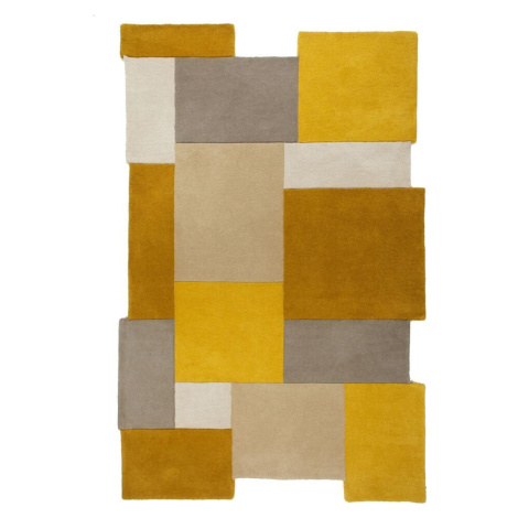 Flair Rugs koberce Kusový koberec Abstract Collage Ochre/Natural Rozměry koberců: 90x150