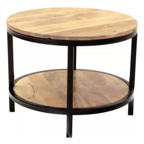 Kulatý konferenční stolek Retro 60x45x60 cm z indického masivu mango RETRO-COF3