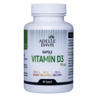 Adelle Davis Vitamín D3, 60 kapslí