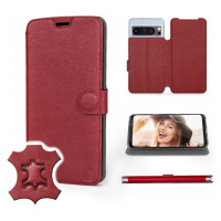 Pouzdro Mobiwear pro Google Pixel 8 Pro Dark Red Lea