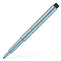 Popisovač Faber-Castell Pitt Artist Pen B Metalický - Modrá