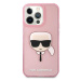 Karl Lagerfeld KLHCP13XKHTUGLP hard silikonové pouzdro iPhone 13 Pro MAX 6.7" pink Glitter Karl`