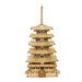 RoboTime dřevěné 3D puzzle Pětipatrová pagoda