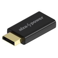 AlzaPower DisplayPort (M) to HDMI (F) 4K 60Hz černý