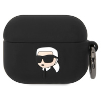 Karl Lagerfeld 3D Logo NFT Karl Head Silikonové pouzdro Airpods Pro černé