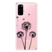 iSaprio Three Dandelions - black pro Samsung Galaxy S20