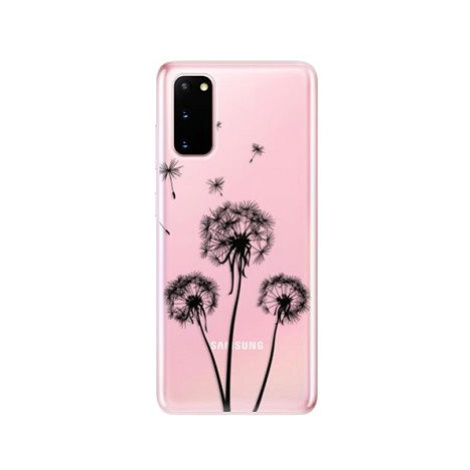 iSaprio Three Dandelions - black pro Samsung Galaxy S20