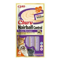 Pochoutka Churu Hairball tuňák 4x14g