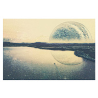 Umělecký tisk Fantasy landscape of an alien planet, tsvibrav, (40 x 26.7 cm)