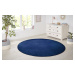 Hanse Home Collection koberce Kusový koberec Nasty 104447 Darkblue - 200x200 (průměr) kruh cm