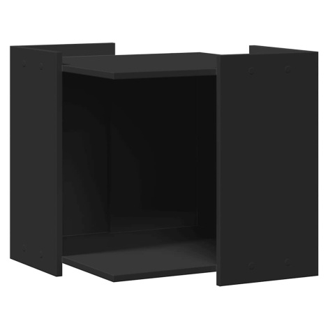 vidaXL Skříňka na kočičí záchod černá 53 x 53 x 51 cm kompozitní dřevo