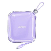 Joyroom JR-L005 powerbanka 10000mAh se zabudovaným kabelem Lightning Fialová