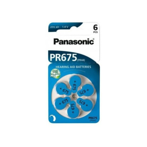 Panasonic PR675(PR44) baterie do naslouchadel 6ks