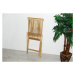 Divero 2151 Skládací židle z týkového dřeva, 2 kusy