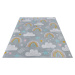 Hanse Home Collection koberce Dětský koberec Adventures 105955 Grey Multicolor - 120x170 cm