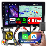 Autorádio 2 Din Android Auto Carplay 4GB/64GB Android 13 Rds Dsp 9