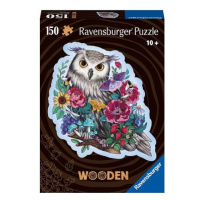 Ravensburger Dřevěné puzzle Tajemná sova 150 dílků