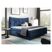 Moderní boxspring postel Benda 180x200, modrá Fresh