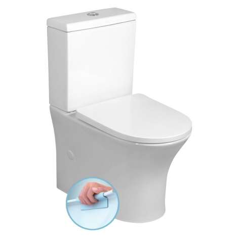 Bruckner LEON WC kombi, Rimless, spodní/zadní odpad, bílá 201.437.4