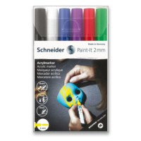 Akrylový popisovač Paint-It 310 2mm souprava 6 barev-V1 Schneider