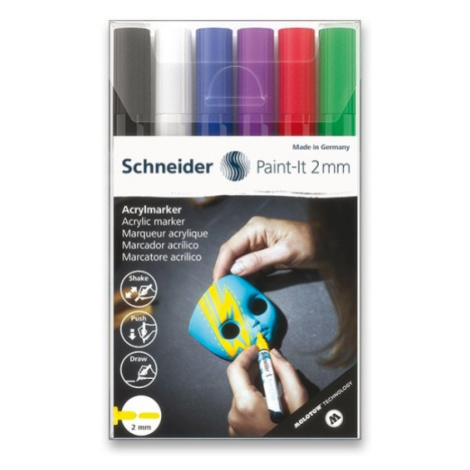Akrylový popisovač Paint-It 310 2mm souprava 6 barev-V1 Schneider Schneider Electric