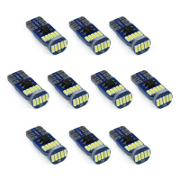 Sada 10 x Auto LED žárovka W5W T10 15 SMD 4014 CAN BUS 2