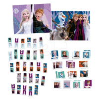 Superpack 4v1 Frozen Educa domino pexeso a puzzle s 25 a 50 dílky