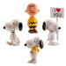Set figurek Snoopy, 4ks, 5 cm - Dekora