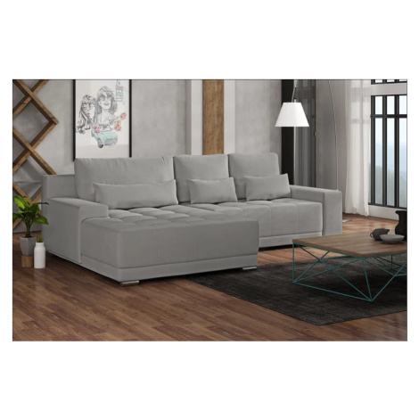 MIDAS MAXI velká rozkládací rohová sedací souprava s širokou lenoškou