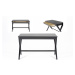 Dkton Designový psací stůl Naroa 120 cm černý