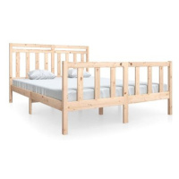 Rám postele masivní dřevo 160 × 200 cm, 3100968