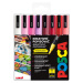 Posca sada popisovačů PC-3M, LOVE, 0,9 - 1,3 mm, mix teplých tónů (8 ks)