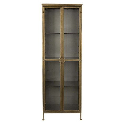 Kovová vitrína ve zlaté barvě 64x184 cm Gertlush – Dutchbone