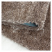 Ayyildiz koberce Kusový koberec Brilliant Shaggy 4200 Taupe kruh - 120x120 (průměr) kruh cm