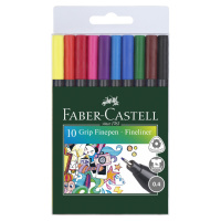 Linery Faber-Castell GRIP, 0.4mm - 10 barev