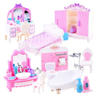 Nábytek pro panenky: koupelna a ložnice