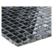 Mozaika marmor schwarz/glassmix schwarz 47833 30,5x30,5x0,8