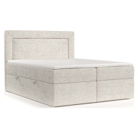 Krémová boxspring postel s úložným prostorem 200x200 cm Imagine – Maison de Rêve