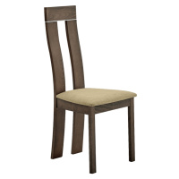 Dřevěná židle, třešeň/látka hnédá, DESI