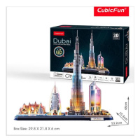 Puzzle 3D LED - Dubai 182 dílků - CubicFun