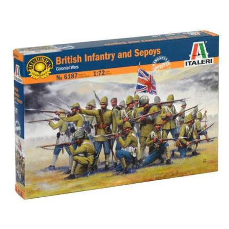 Model Kit figurky 6187 - British Infantry and Sepoys (1:72) Italeri