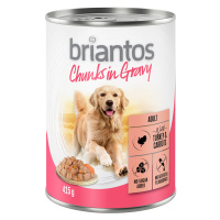 Briantos Chunks in Gravy 24 x 415 g - 15 % sleva - krůtí s mrkví